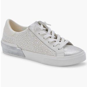 Sneaker, white, bridal, Dolce Vita Zina Imitation Pearl Sneaker, Sz 8